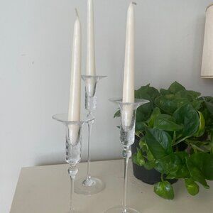 Vintage Rosenthal Crystal Candlesticks
